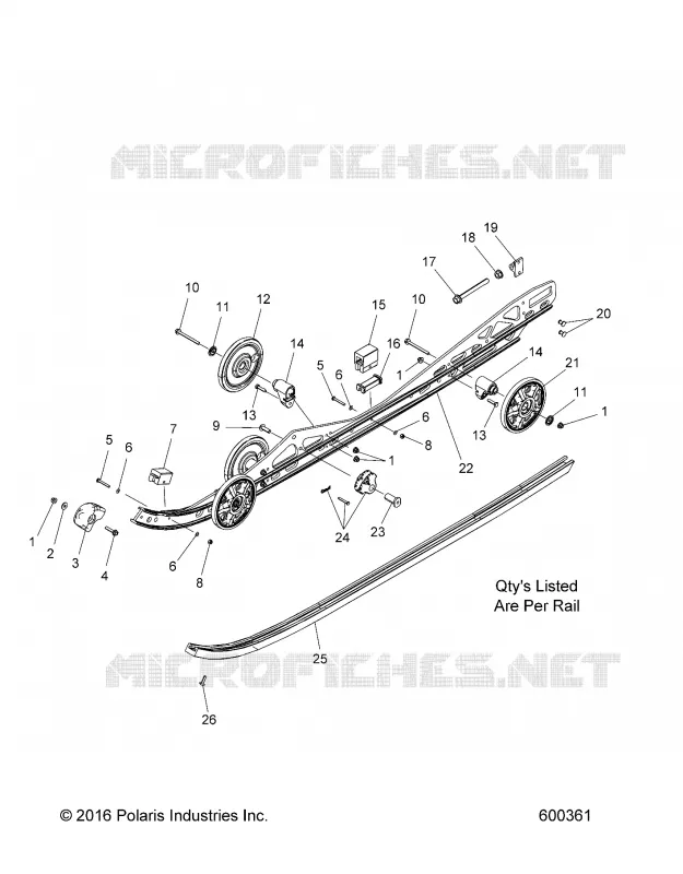 SUSPENSION, RAIL MOUNTING