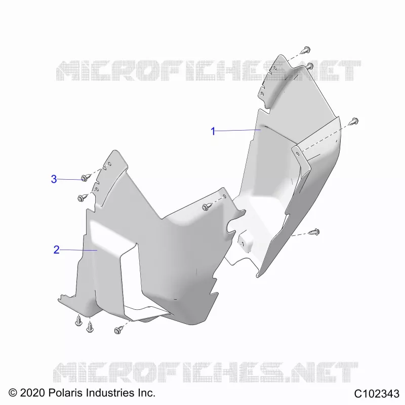 BODY, FRONT MUD GUARDS