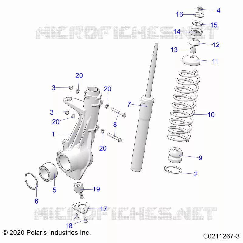 SUSPENSION, FRONT STRUT 