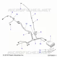 BODY, FUEL LINES, EVAP
