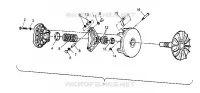 DRIVE CLUTCH ASSEMBLY SPORT 400L W958540 (4930133013B011)