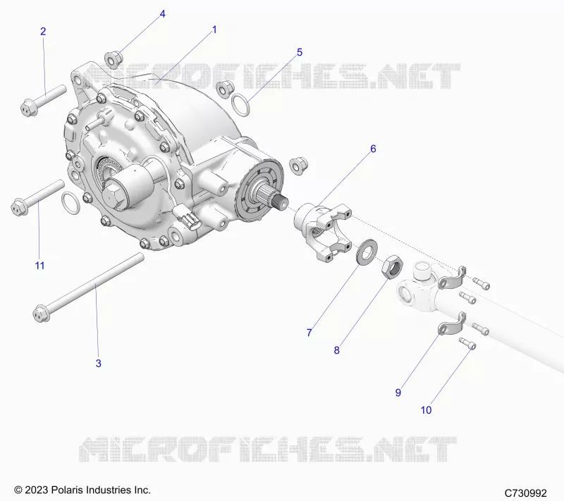 DRIVE TRAIN, REAR GEARCASE MOUNTING