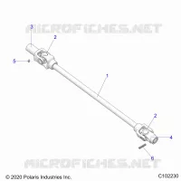 DRIVE TRAIN, FRONT PROP SHAFT