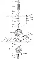 CARBURETOR XPLORER 400L W969140 (4935983598D003)