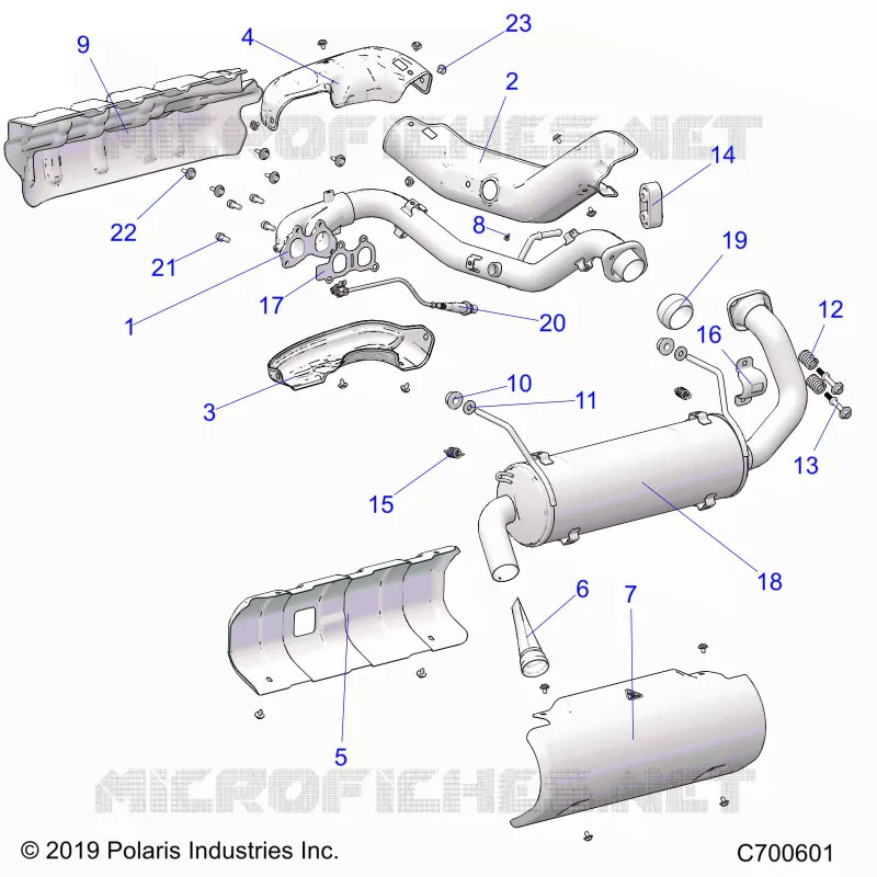 ENGINE, EXHAUST SYSTEM
