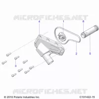 ENGINE, WATERPUMP IMPELLER AND COVER