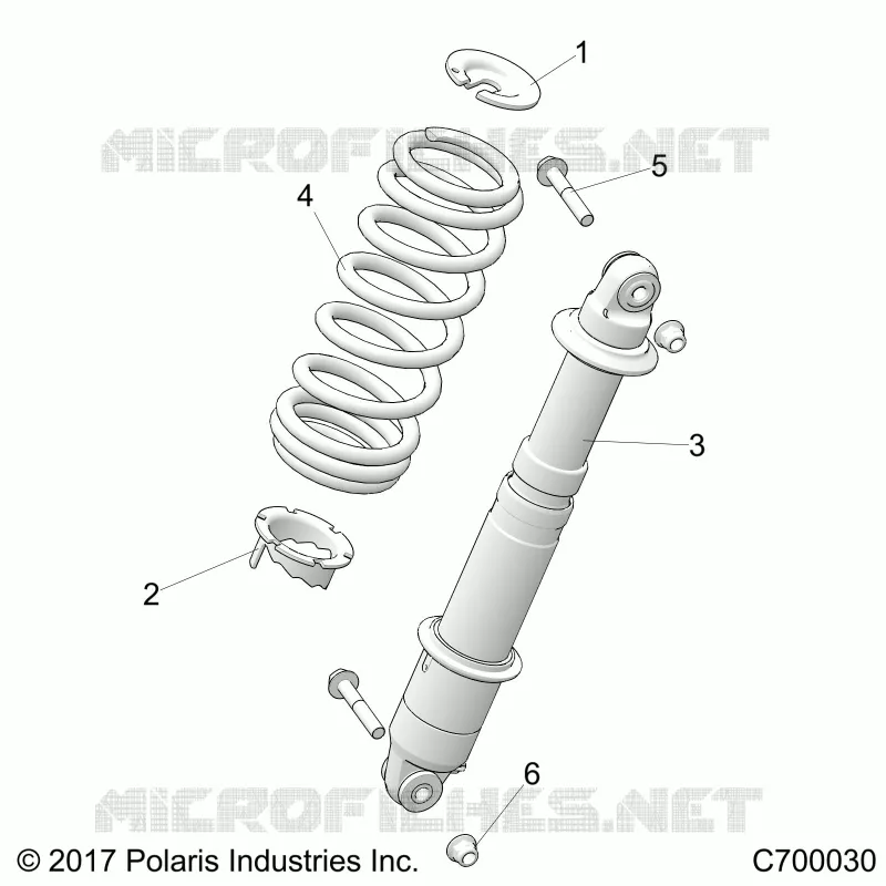 REAR SUSPENSION SHOCK MOUNTING
