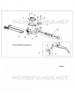 FRONT BRAKE BRAKE LEVER AND MASTER CYLINDER