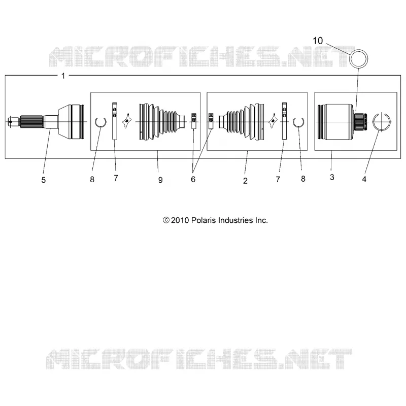 DRIVE TRAIN, REAR DRIVE SHAFT
