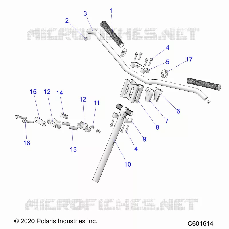 UPPER STEERING & HANDLEBAR ASM.