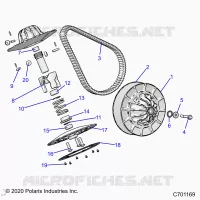 DRIVE TRAIN, SECONDARY CLUTCH