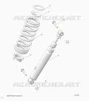 SUSPENSION, REAR SHOCK MOUNTING