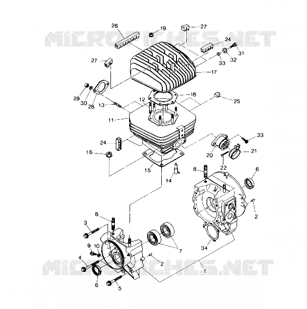 CRANKCASE AND CYLINDER (4914781478031A)