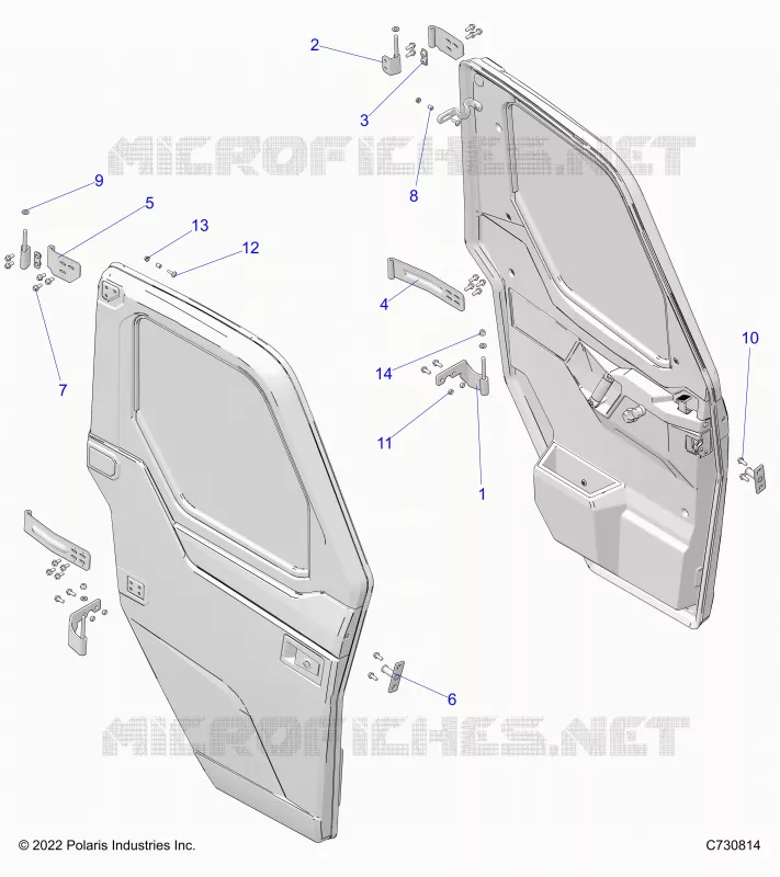 DOORS, FRONT, MOUNTING
