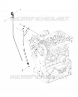ENGINE, OIL DIPSTICK AND GUARD