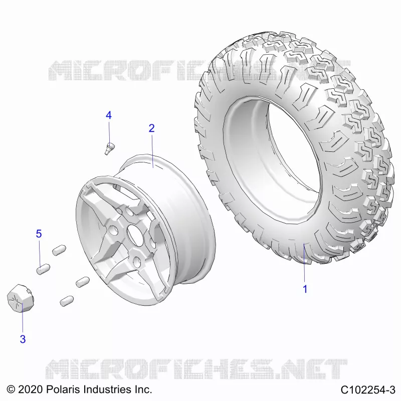 WHEELS, FRONT TIRE