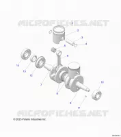 ENGINE, PISTON AND CRANKSHAFT