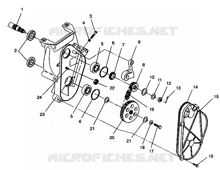 CHAINCASE ASSEMBLY LITE GT 0943133 AND STARLITE GT 0943127 (49250125010015)