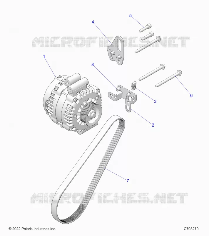 ENGINE, ALTERNATOR
