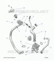 ENGINE, WATERPUMP AND BYPASS