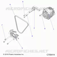 ENGINE, ENGINE, ALTERNATOR, FAN AND BELT- R20RRED4F1/N1/SD4C1 (C700414)