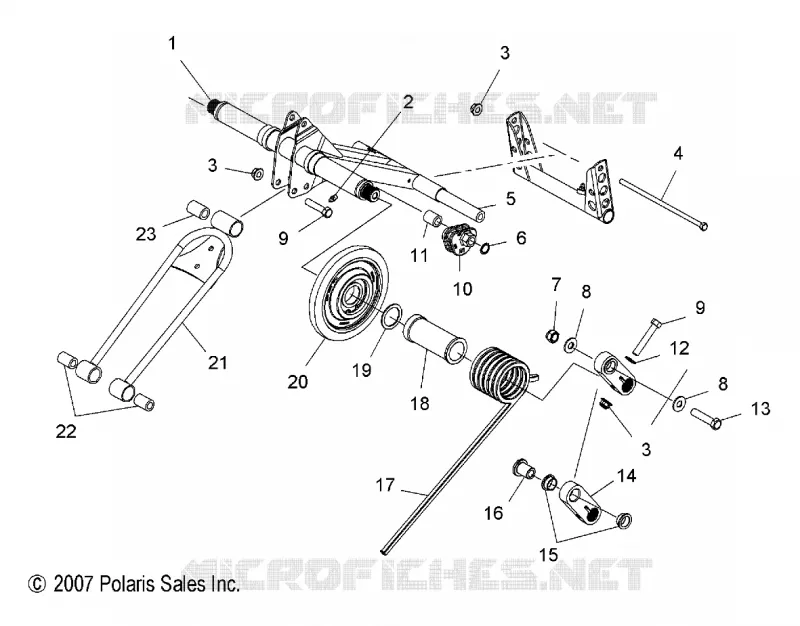 REAR SUSPENSION TORQUE ARM (IQ)(IQ DRAGON)