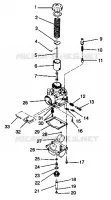 CARBURETOR STARLITE GT 0943127 (49250125010037)