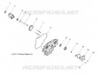 ENGINE, OIL PUMP AND WATER PUMP