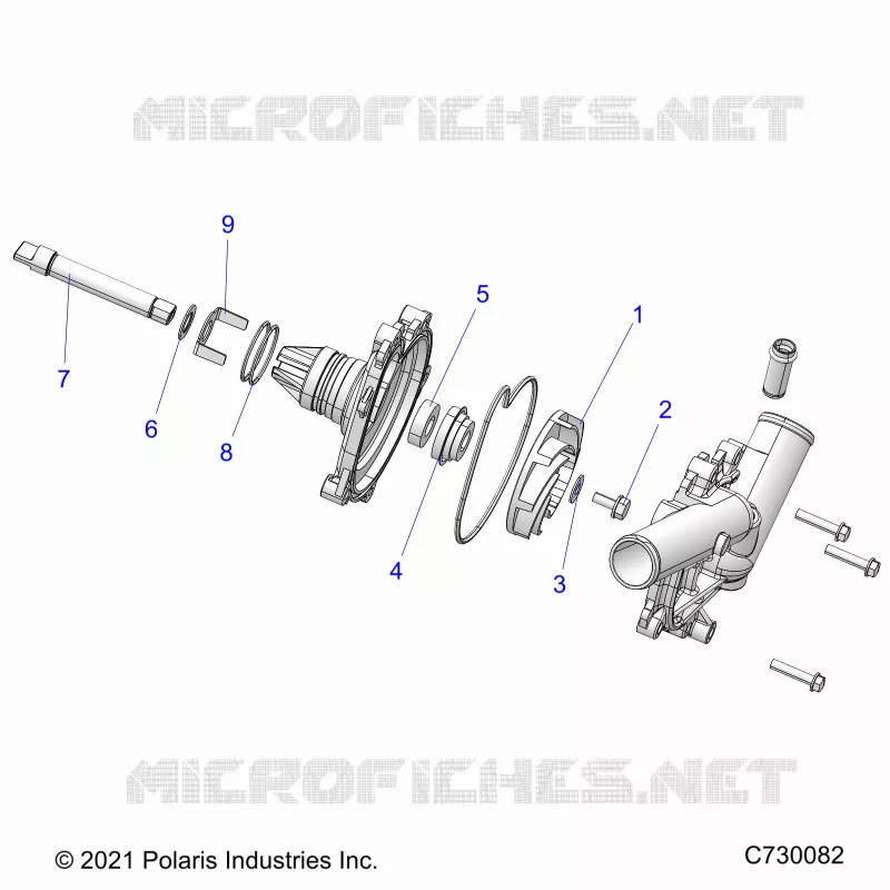 ENGINE, WATERPUMP ASSEMBLY