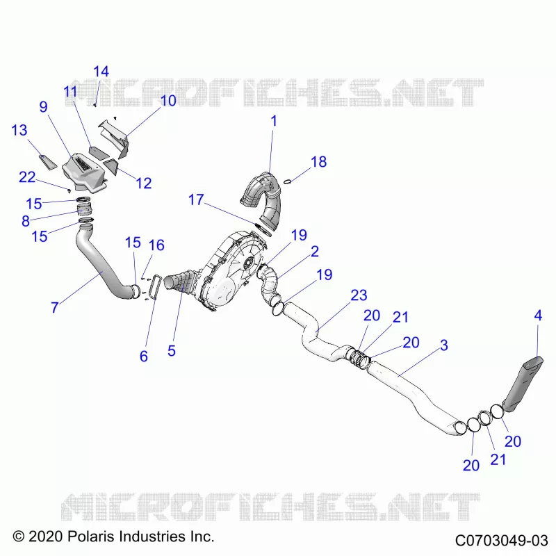 DRIVE TRAIN, CLUTCH COVER, DUCTING