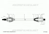 DRIVE TRAIN, REAR HALF SHAFT