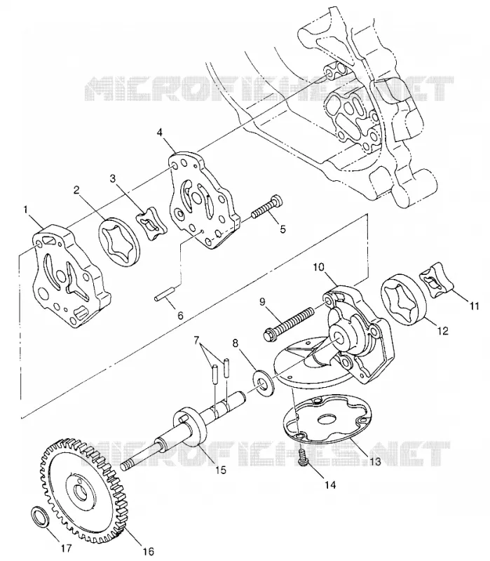 OIL PUMP  XPLORER 500 W97CD50A (4941354135D011)