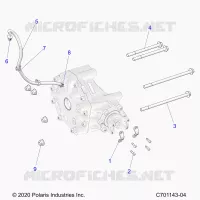 DRIVE TRAIN, GEARCASE, REAR, MOUNTING