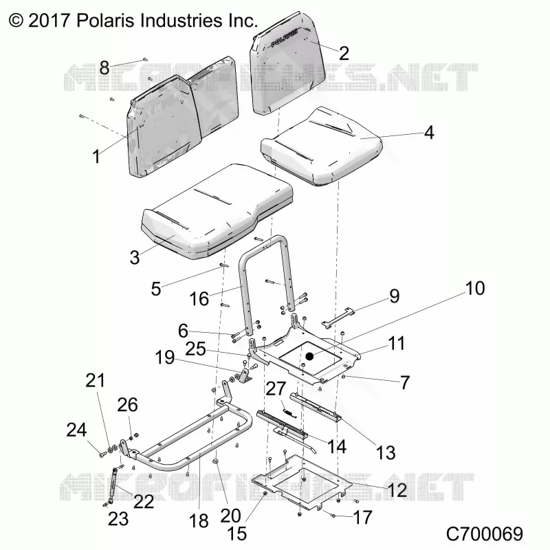 SEAT ASM. AND SLIDER