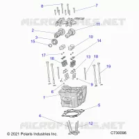 ENGINE, CYLINDER HEAD, CAMS AND VALVES