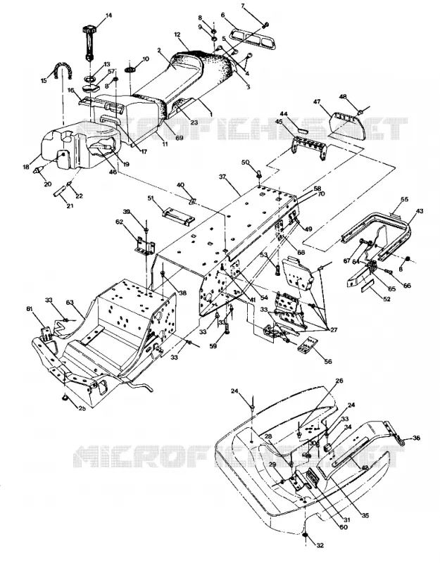 CHASSIS AND SEAT 400 (4916781678001A)