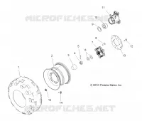 WHEELS, REAR TIRE AND BRAKE DISC