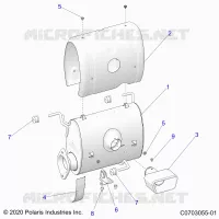 ENGINE, EXHAUST SYSTEM, SILENCER AND RELATED