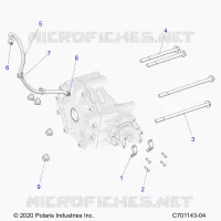DRIVE TRAIN, GEARCASE, REAR, MOUNTING