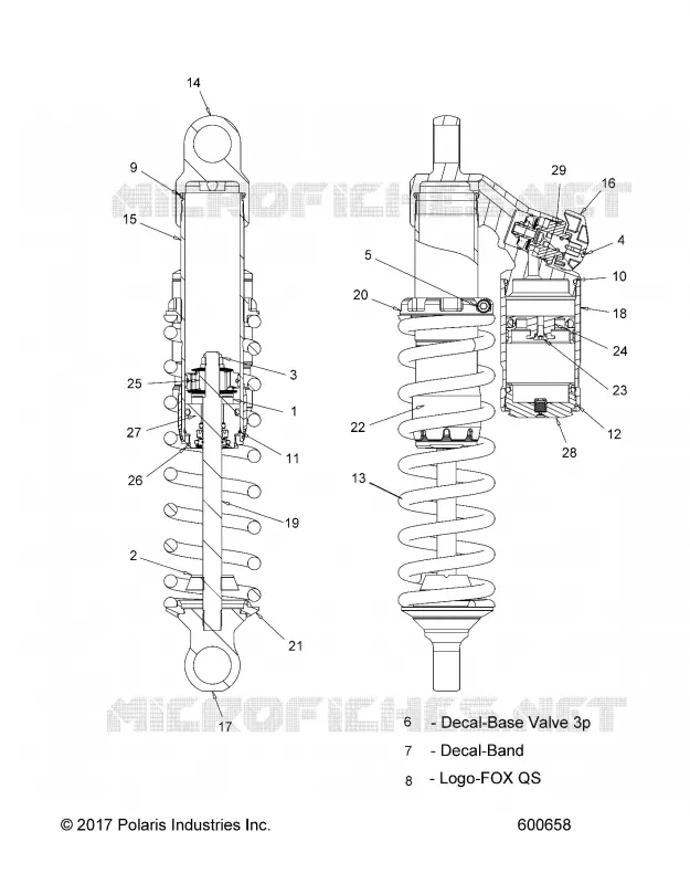 SUSPENSION, FRONT SHOCK (LE)