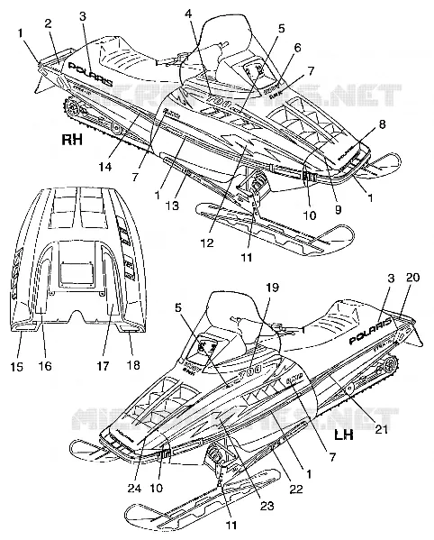 DECALS 700 RMK 0980966 AND EUROPEAN 700 RMK E980966 (4943724372A011)