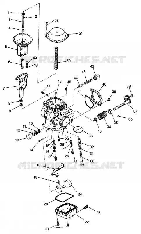 CARBURETOR MAGNUM 4X4 W968144 AND SWEDISH MAGNUM 4X4 S968144 (4936053605D006)