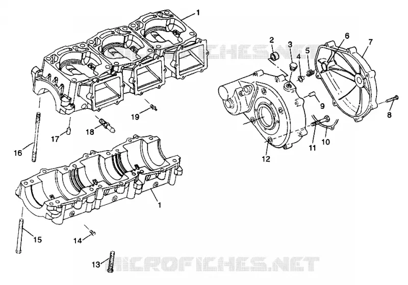 CRANKCASE SL 900 B974091 AND SL 1050 B974090 (4940974097C002)