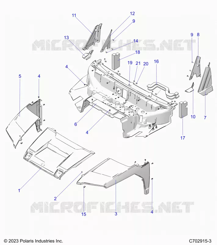 HOOD, LINER, FRONT FENDERS,  PILLARS