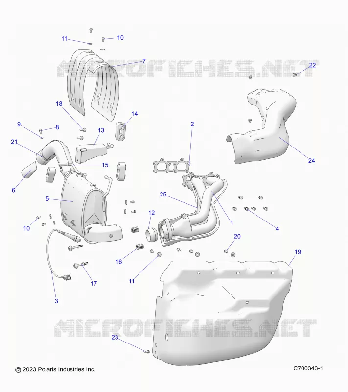 ENGINE, EXHAUST SYSTEM