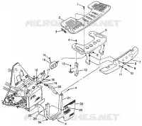 FRONT RACK   BUMPER MOUNTING XPLORER 400L W97CC38C (4939753975A009)