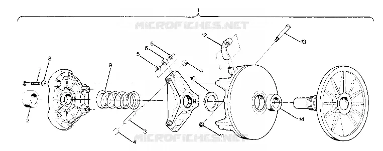 DRIVE CLUTCH  INDY LITE (4918591859019B)