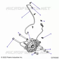DRIVE TRAIN, FRONT GEARCASE MOUNTING