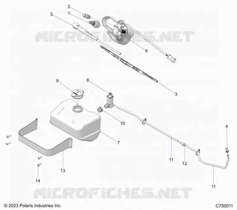 ELECTRICAL, WINDSHIELD WIPER AND BOTTLE