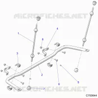 SUSPENSION, REAR STRUT STABILIZER
